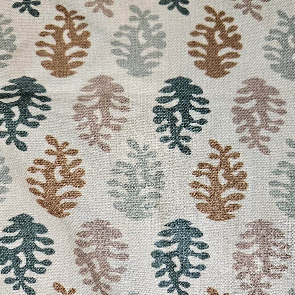 Richloom Platinum Upholstery Fabric By The Yard Leaf Print Abstract 58" Wide